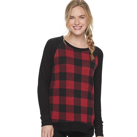 Sonoma Sweaters - Sonoma Women’s Plaid Pullover Sweater